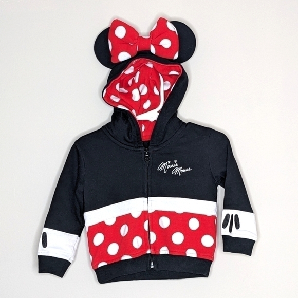 Disney Minnie Mouse Sweatshirt Hoodie 6m - Picture 1 of 4